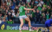 5 June 2022; Gearoid Hegarty of Limerick celebrates his 27th minute goal during the Munster GAA Hurling Senior Championship Final match between Limerick and Clare at Semple Stadium in Thurles, Tipperary. Photo by Ray McManus/Sportsfile