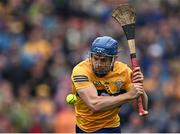 5 June 2022; Shane O'Donnell of Clare takes a shot on goal during the Munster GAA Hurling Senior Championship Final match between Limerick and Clare at FBD Semple Stadium in Thurles, Tipperary. Photo by Piaras Ó Mídheach/Sportsfile