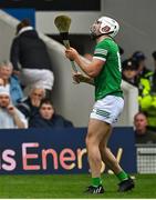 5 June 2022; Aaron Gillane of Limerick reacts after putting a free wide during the Munster GAA Hurling Senior Championship Final match between Limerick and Clare at FBD Semple Stadium in Thurles, Tipperary. Photo by Brendan Moran/Sportsfile