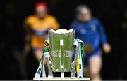 5 June 2022; The Mick Mackey cup as the Clare team runs onto the pitch before the Munster GAA Hurling Senior Championship Final match between Limerick and Clare at FBD Semple Stadium in Thurles, Tipperary. Photo by Brendan Moran/Sportsfile