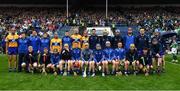 5 June 2022; The Clare team before the Munster GAA Hurling Senior Championship Final match between Limerick and Clare at FBD Semple Stadium in Thurles, Tipperary. Photo by Brendan Moran/Sportsfile