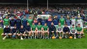 5 June 2022; The Limerick team before the Munster GAA Hurling Senior Championship Final match between Limerick and Clare at FBD Semple Stadium in Thurles, Tipperary. Photo by Brendan Moran/Sportsfile