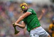 5 June 2022; Tom Morrisey of Limerick scores a point during the Munster GAA Hurling Senior Championship Final match between Limerick and Clare at Semple Stadium in Thurles, Tipperary. Photo by Ray McManus/Sportsfile