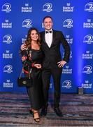 4 June 2022; On arrival at the Leinster Rugby Awards Ball are Kate Nolan and Ryan Corry. The Leinster Rugby Awards Ball, which took place at the Clayton Burlington Hotel in Dublin, was a celebration of the 2021/22 Leinster Rugby season to date. Photo by Harry Murphy/Sportsfile