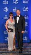 4 June 2022; On arrival at the Leinster Rugby Awards Ball are Sharon and Ian Woods. The Leinster Rugby Awards Ball, which took place at the Clayton Burlington Hotel in Dublin, was a celebration of the 2021/22 Leinster Rugby season to date. Photo by Harry Murphy/Sportsfile