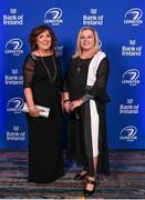 4 June 2022; On arrival at the Leinster Rugby Awards Ball are Jacinta O'Rourke and Debbie Carty. The Leinster Rugby Awards Ball, which took place at the Clayton Burlington Hotel in Dublin, was a celebration of the 2021/22 Leinster Rugby season to date. Photo by Harry Murphy/Sportsfile