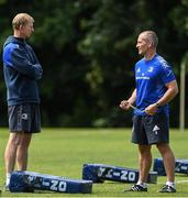 6 June 2022; Head coach Leo Cullen and senior coach Stuart Lancaster during a Leinster Rugby squad training session at UCD in Dublin. Photo by Harry Murphy/Sportsfile