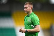 6 June 2022; Ross Tierney of Republic of Ireland before the UEFA European U21 Championship qualifying group F match between Republic of Ireland and Montenegro at Tallaght Stadium in Dublin. Photo by Eóin Noonan/Sportsfile