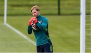 6 June 2022; Goalkeeper Caoimhin Kelleher during a Republic of Ireland training session at the FAI National Training Centre in Abbotstown, Dublin. Photo by Stephen McCarthy/Sportsfile