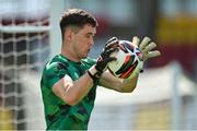 6 June 2022; Republic of Ireland goalkeeper Brian Maher before the UEFA European U21 Championship qualifying group F match between Republic of Ireland and Montenegro at Tallaght Stadium in Dublin. Photo by Seb Daly/Sportsfile