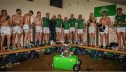 5 June 2022; Limerick players celebrate with the Mick Mackey Cup after the Munster GAA Hurling Senior Championship Final match between Limerick and Clare at Semple Stadium in Thurles, Tipperary. Photo by Ray McManus/Sportsfile