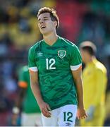 6 June 2022; Conor Noss of Republic of Ireland reacts after failing to convert a chance on goal during the UEFA European U21 Championship qualifying group F match between Republic of Ireland and Montenegro at Tallaght Stadium in Dublin. Photo by Seb Daly/Sportsfile