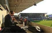 3 June 2022; Former Ulster player Stephen Ferris during the United Rugby Championship Quarter-Final match between Ulster and Munster at Kingspan Stadium in Belfast. Photo by Ramsey Cardy/Sportsfile