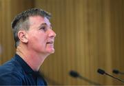 7 June 2022; Manager Stephen Kenny during a Republic of Ireland press conference at Aviva Stadium in Dublin. Photo by Stephen McCarthy/Sportsfile