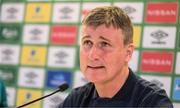 7 June 2022; Manager Stephen Kenny during a Republic of Ireland press conference at Aviva Stadium in Dublin. Photo by Stephen McCarthy/Sportsfile