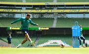 7 June 2022; Cyrus Christie during a Republic of Ireland training session at Aviva Stadium in Dublin. Photo by Stephen McCarthy/Sportsfile
