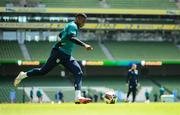 7 June 2022; Chiedozie Ogbene during a Republic of Ireland training session at Aviva Stadium in Dublin. Photo by Stephen McCarthy/Sportsfile