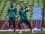 7 June 2022; Goalkeeper Caoimhin Kelleher during a Republic of Ireland training session at Aviva Stadium in Dublin. Photo by Stephen McCarthy/Sportsfile