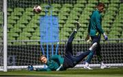 7 June 2022; Goalkeeper Caoimhin Kelleher during a Republic of Ireland training session at Aviva Stadium in Dublin. Photo by Stephen McCarthy/Sportsfile