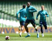 7 June 2022; Michael Obafemi during a Republic of Ireland training session at Aviva Stadium in Dublin. Photo by Stephen McCarthy/Sportsfile