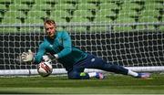 7 June 2022; Goalkeeper James Talbot during a Republic of Ireland training session at Aviva Stadium in Dublin. Photo by Stephen McCarthy/Sportsfile