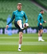 7 June 2022; Nathan Collins during a Republic of Ireland training session at Aviva Stadium in Dublin. Photo by Stephen McCarthy/Sportsfile