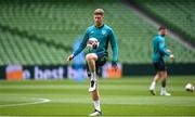 7 June 2022; Nathan Collins during a Republic of Ireland training session at Aviva Stadium in Dublin. Photo by Stephen McCarthy/Sportsfile