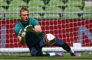 7 June 2022; Goalkeeper James Talbot during a Republic of Ireland training session at Aviva Stadium in Dublin. Photo by Stephen McCarthy/Sportsfile