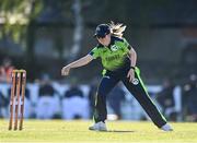 3 June; Celeste Raack of Ireland fields the ball during the Women's T20 International match between Ireland and South Africa at Pembroke Cricket Club in Dublin. Photo by Sam Barnes/Sportsfile