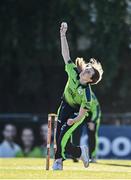 3 June; Georgina Dempsey of Ireland bowls during the Women's T20 International match between Ireland and South Africa at Pembroke Cricket Club in Dublin. Photo by Sam Barnes/Sportsfile