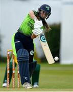 8 June 2022; Leah Paul of Ireland hits a four during the Women's T20 International match between Ireland and South Africa at Pembroke Cricket Club in Dublin. Photo by George Tewkesbury/Sportsfile