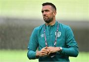 8 June 2022; Shane Duffy of Republic of Ireland walks the pitch before the UEFA Nations League B group 1 match between Republic of Ireland and Ukraine at Aviva Stadium in Dublin. Photo by Ben McShane/Sportsfile