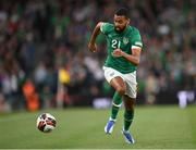 8 June 2022; CJ Hamilton of Republic of Ireland during the UEFA Nations League B group 1 match between Republic of Ireland and Ukraine at Aviva Stadium in Dublin. Photo by Seb Daly/Sportsfile