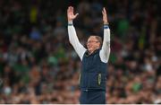 8 June 2022; Ukraine manager Oleksandr Petrakov during the UEFA Nations League B group 1 match between Republic of Ireland and Ukraine at Aviva Stadium in Dublin. Photo by Stephen McCarthy/Sportsfile