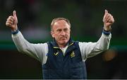 8 June 2022; Ukraine manager Oleksandr Petrakov after his side's victory in the UEFA Nations League B group 1 match between Republic of Ireland and Ukraine at Aviva Stadium in Dublin. Photo by Seb Daly/Sportsfile