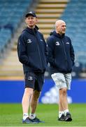 9 June 2022; Head coach Leo Cullen and backs coach Felipe Contepomi during the Leinster Rugby Captain's Run at the RDS Arena in Dublin. Photo by Harry Murphy/Sportsfile