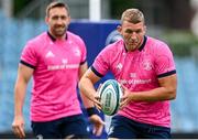 9 June 2022; Ross Molony, right, and Jack Conan during the Leinster Rugby Captain's Run at the RDS Arena in Dublin. Photo by Harry Murphy/Sportsfile
