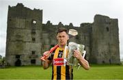 9 June 2022; Richie Reid of Kilkenny poses for a portrait with the Liam MacCarthy Cup at Loughmore Castle at the GAA Hurling All-Ireland Senior Championship Series national launch in Tipperary. Photo by Brendan Moran/Sportsfile