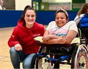 10 June 2022; Olympic Gold Medallist and SPAR brand ambassador Kellie Harrington visited Munster Wheelchair Hurling & Camogie Club, Ballysimon, Limerick as part the SPAR’s Community Road Trip with Kellie Harrington. As part of the community-based initiative, SPAR and Kellie visited five winning community groups this week, and rewarded €10,000 in funding to the most deserving clubs, people and groups, including Munster Wheelchair Hurling & Camogie Club, Ballysimon, Limerick. For further information: visit www.spar.ie Photo by David Fitzgerald/Sportsfile