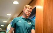 10 June 2022; Nathan Collins during a Republic of Ireland press conference at FAI Headquarters in Abbotstown, Dublin. Photo by Stephen McCarthy/Sportsfile