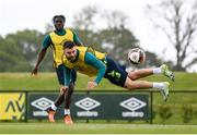 10 June 2022; Scott Hogan during a Republic of Ireland training session at the FAI National Training Centre in Abbotstown, Dublin. Photo by Stephen McCarthy/Sportsfile