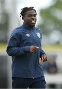 10 June 2022; Festy Ebosele during a Republic of Ireland training session at the FAI National Training Centre in Abbotstown, Dublin. Photo by Stephen McCarthy/Sportsfile