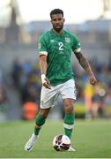 8 June 2022; Cyrus Christie of Republic of Ireland during the UEFA Nations League B group 1 match between Republic of Ireland and Ukraine at Aviva Stadium in Dublin. Photo by Stephen McCarthy/Sportsfile