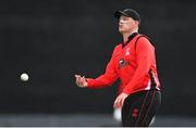 10 June 2022; Kevin O'Brien of Munster Reds during the Cricket Ireland Inter-Provincial Trophy match between Munster Reds and Leinster Lightning at Bready Cricket Club in Bready, Tyrone. Photo by Ramsey Cardy/Sportsfile