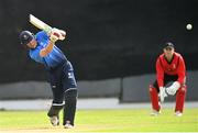 10 June 2022; Harry Tector of Leinster Lightning during the Cricket Ireland Inter-Provincial Trophy match between Munster Reds and Leinster Lightning at Bready Cricket Club in Bready, Tyrone. Photo by Ramsey Cardy/Sportsfile