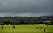 10 June 2022; A general view of action during the Cricket Ireland Inter-Provincial Trophy match between Munster Reds and Leinster Lightning at Bready Cricket Club in Bready, Tyrone. Photo by Ramsey Cardy/Sportsfile