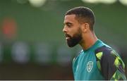 8 June 2022; CJ Hamilton of Republic of Ireland before the UEFA Nations League B group 1 match between Republic of Ireland and Ukraine at Aviva Stadium in Dublin. Photo by Seb Daly/Sportsfile