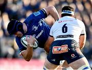 10 June 2022; James Ryan of Leinster is tackled by Marcell Coetzee of Vodacom Bulls during the United Rugby Championship Semi-Final match between Leinster and Vodacom Bulls at the RDS Arena in Dublin. Photo by David Fitzgerald/Sportsfile