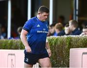 10 June 2022; Tadhg Furlong of Leinster leaves the field during the United Rugby Championship Semi-Final match between Leinster and Vodacom Bulls at the RDS Arena in Dublin. Photo by David Fitzgerald/Sportsfile
