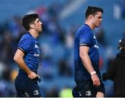 10 June 2022; Jimmy O'Brien of Leinster, left, and James Ryan after the United Rugby Championship Semi-Final match between Leinster and Vodacom Bulls at the RDS Arena in Dublin. Photo by David Fitzgerald/Sportsfile